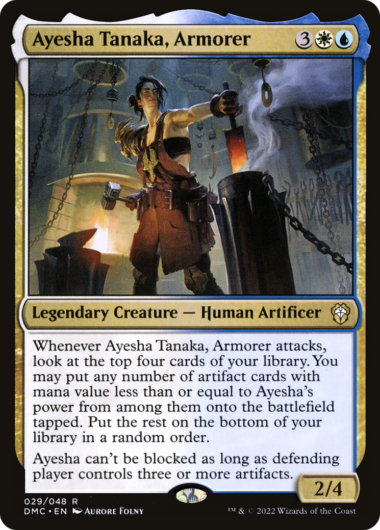 Ayesha Tanaka, Armorer (DMC-029) - Dominaria United Commander Foil