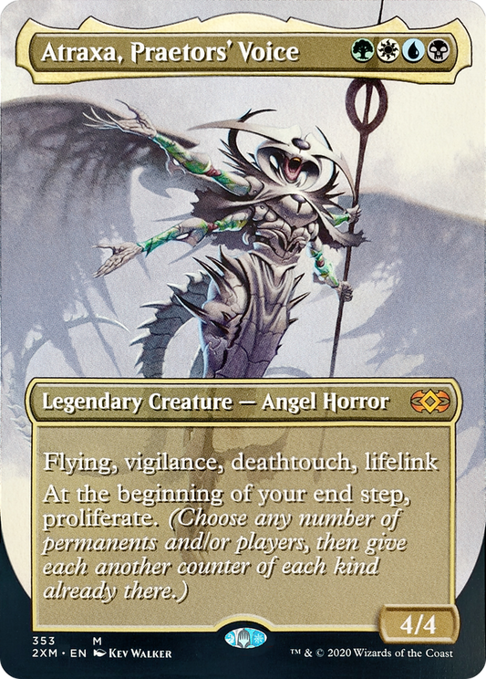 Atraxa, Praetors' Voice (Borderless) (2XM-353) - Double Masters (Borderless)