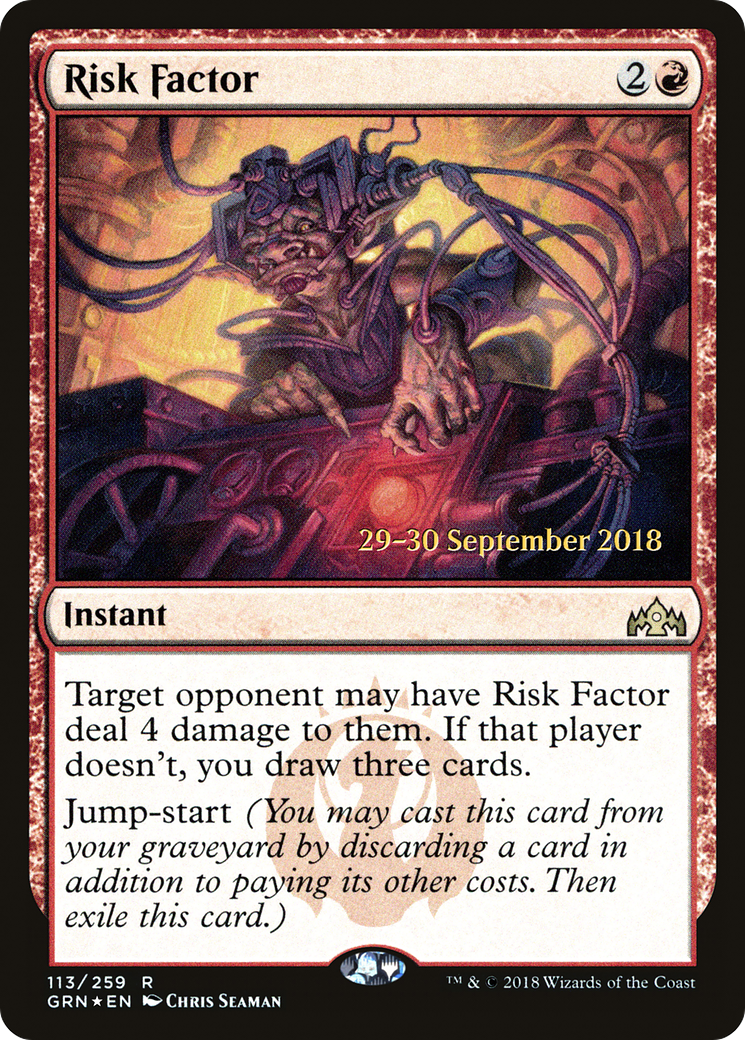 Risk Factor (PRE-113S) - Guilds of Ravnica Promos (Prerelease) Foil