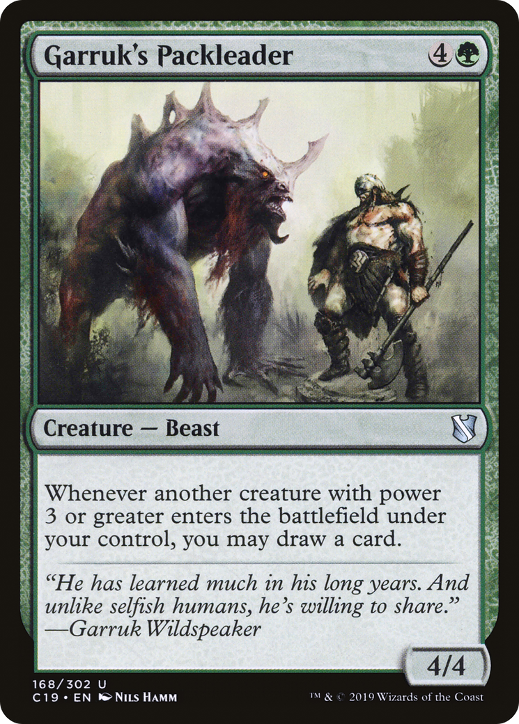 Garruk's Packleader (C19-168) - Commander 2019