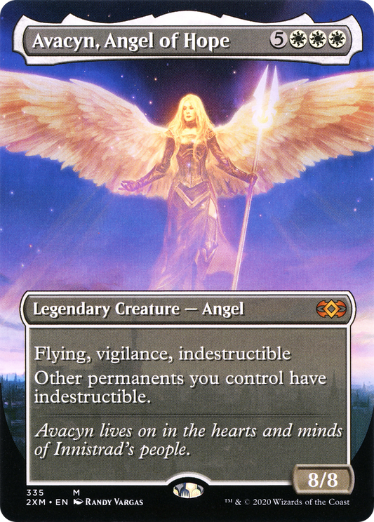 Avacyn, Angel of Hope (Borderless) (2XM-335) - Double Masters (Borderless)