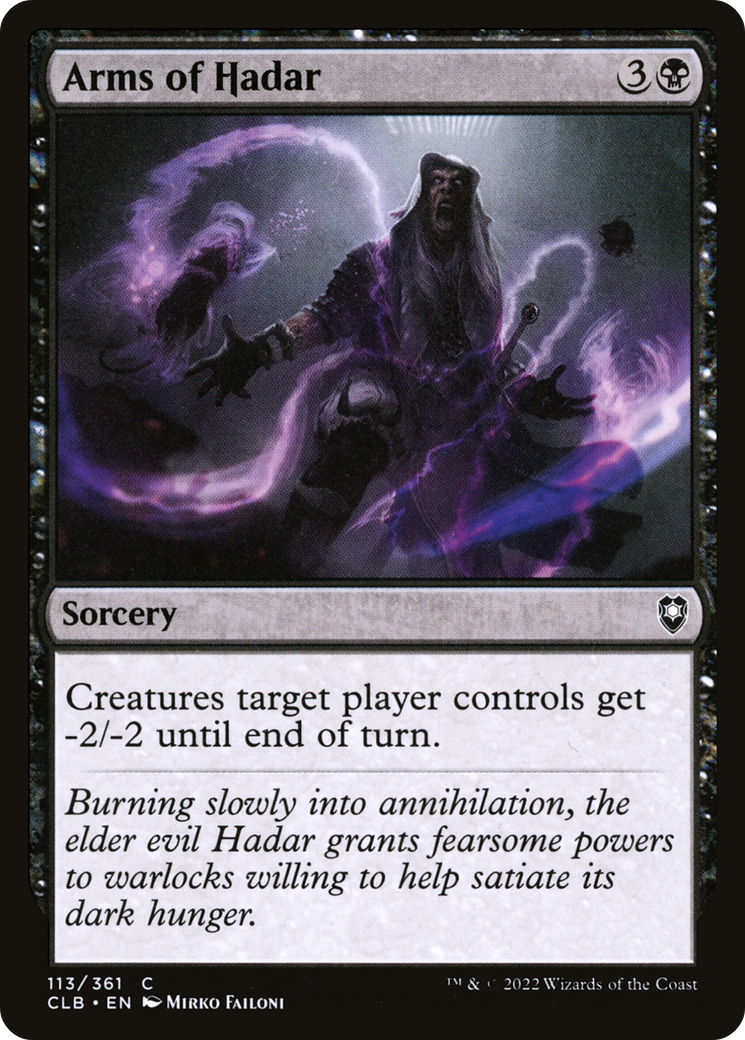 Arms of Hadar (CLB-113) - Commander Legends: Battle for Baldur's Gate Foil