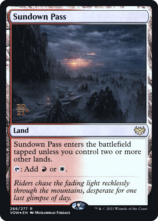 Sundown Pass (PVOW-266S) - Innistrad: Crimson Vow Promos Foil