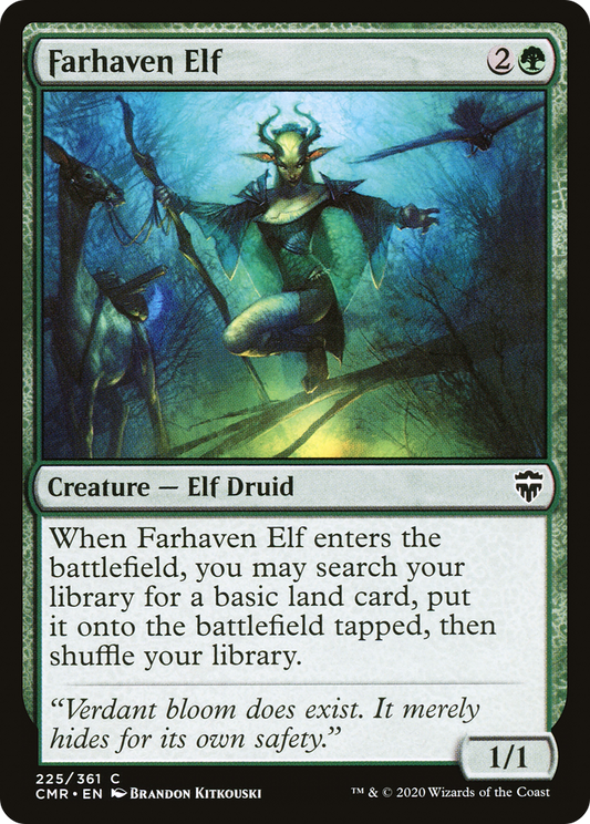 Farhaven Elf (CMR-225) - Commander Legends Foil