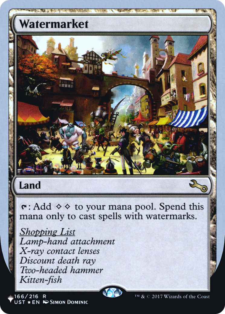 Watermarket (ULST-062) - The List (Unfinity Foil Edition) Foil