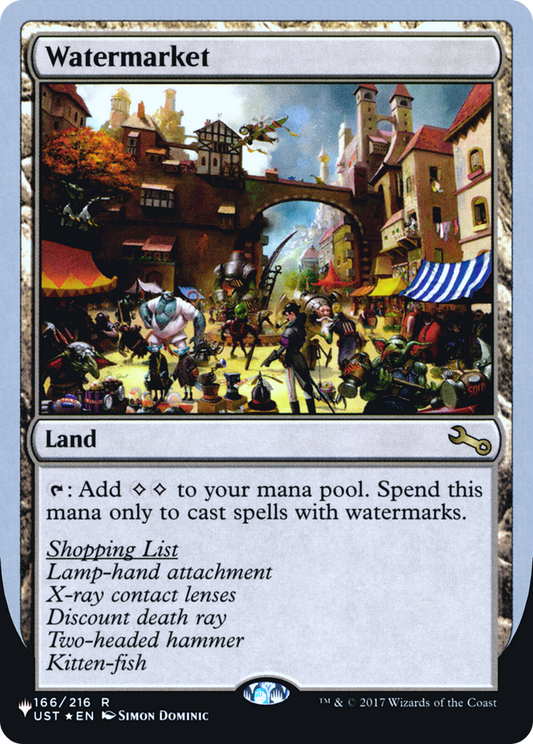 Watermarket (ULST-062) - The List (Unfinity Foil Edition) Foil