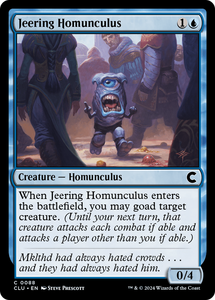 Jeering Homunculus (CLU-088) - Ravnica: Clue Edition