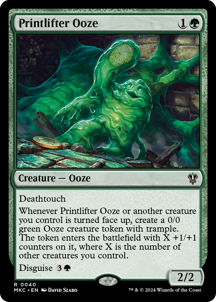 Printlifter Ooze (MKC-040) - Murders at Karlov Manor Commander