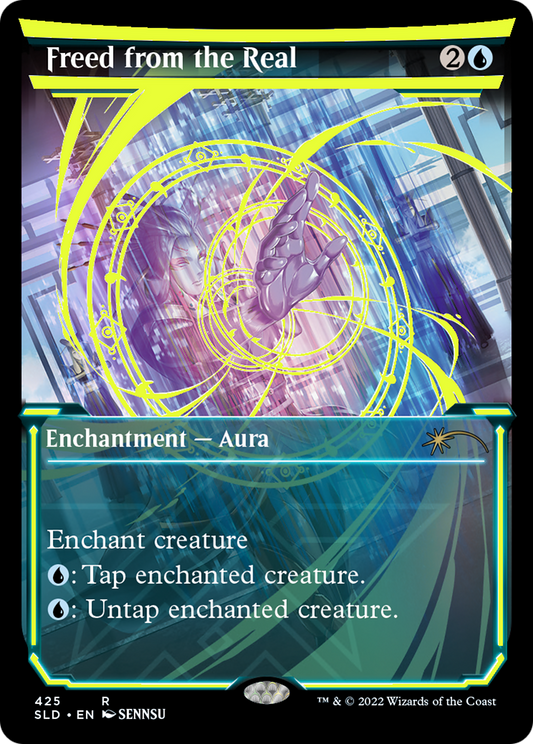 Freed from the Real (Neon Yellow) (SLD-425) - Secret Lair Drop: (Showcase) Foil