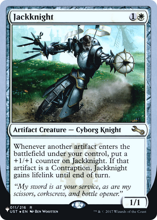 Jackknight (LIST-005) - The List (Unfinity Foil Edition) Foil