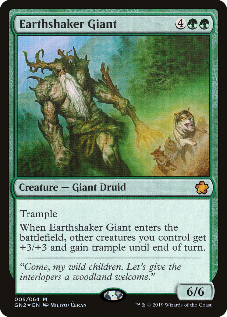 Earthshaker Giant (GN2-005) - Game Night 2019 Foil