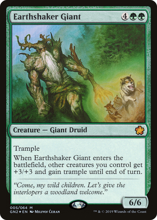 Earthshaker Giant (GN2-005) - Game Night 2019 Foil