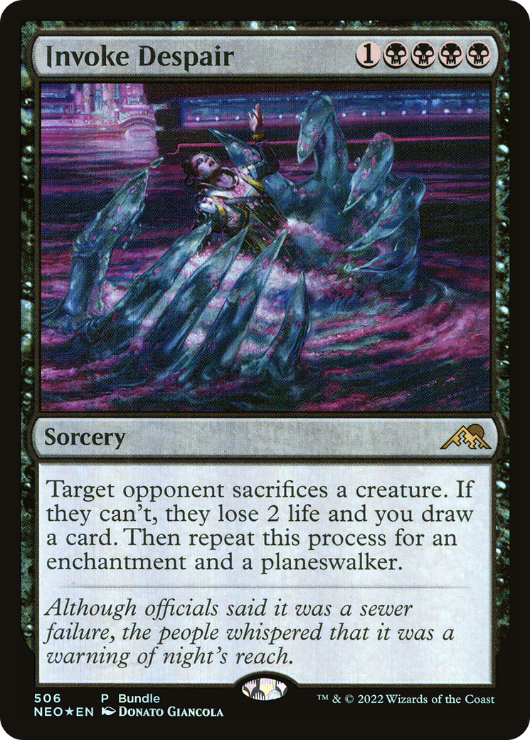 Invoke Despair (NEO-506) - Kamigawa: Neon Dynasty Foil