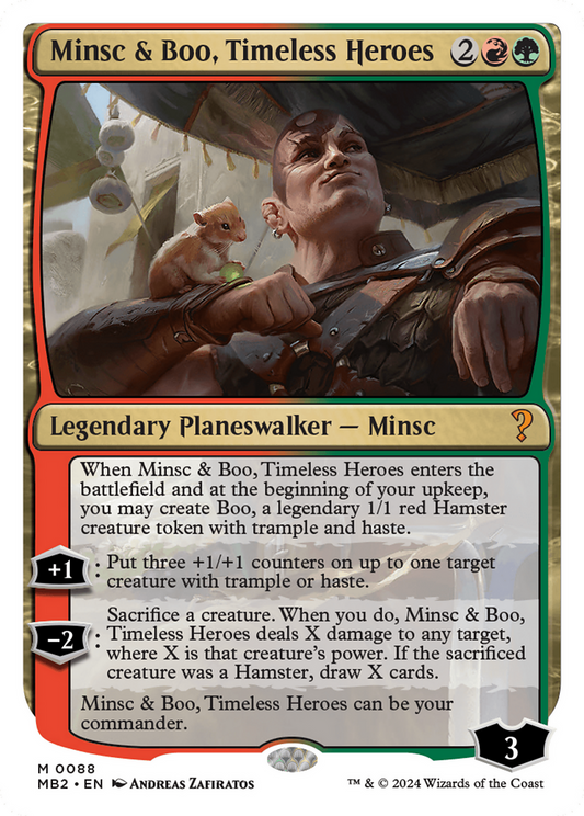 Minsc & Boo, Timeless Heroes (MB2-088) - Mystery Booster 2