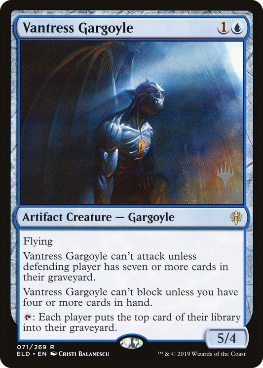 Vantress Gargoyle (PELD-71P) - Throne of Eldraine Promos