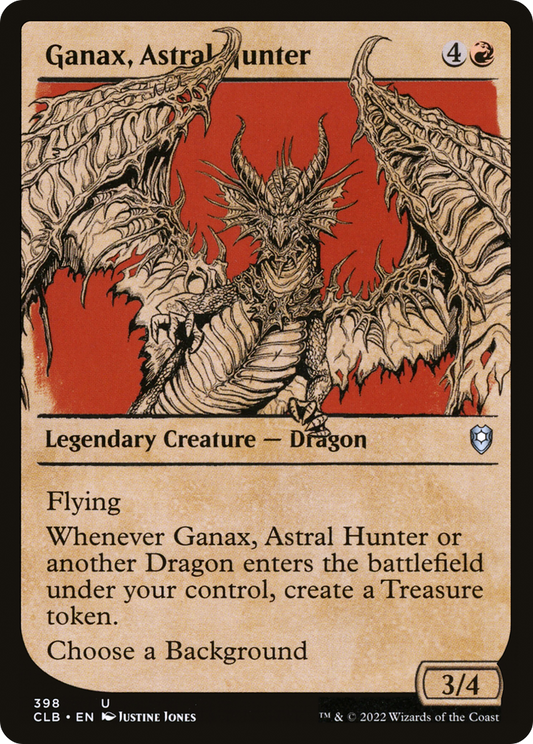 Ganax, Astral Hunter (CLB-398) - Commander Legends: Battle for Baldur's Gate: (Showcase) Foil