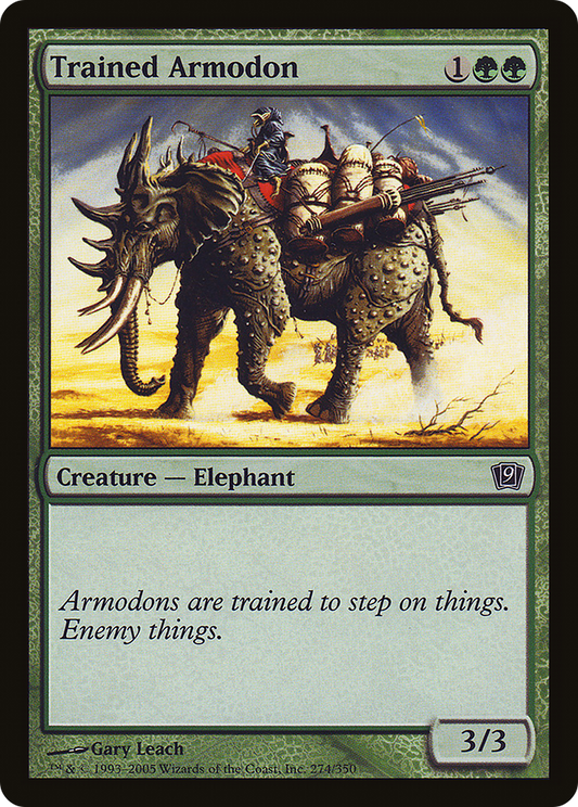 Trained Armodon (9ED-274★) - Ninth Edition Foil