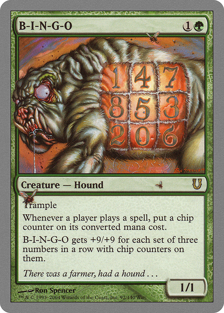 B-I-N-G-O (UNH-092) - Unhinged Foil