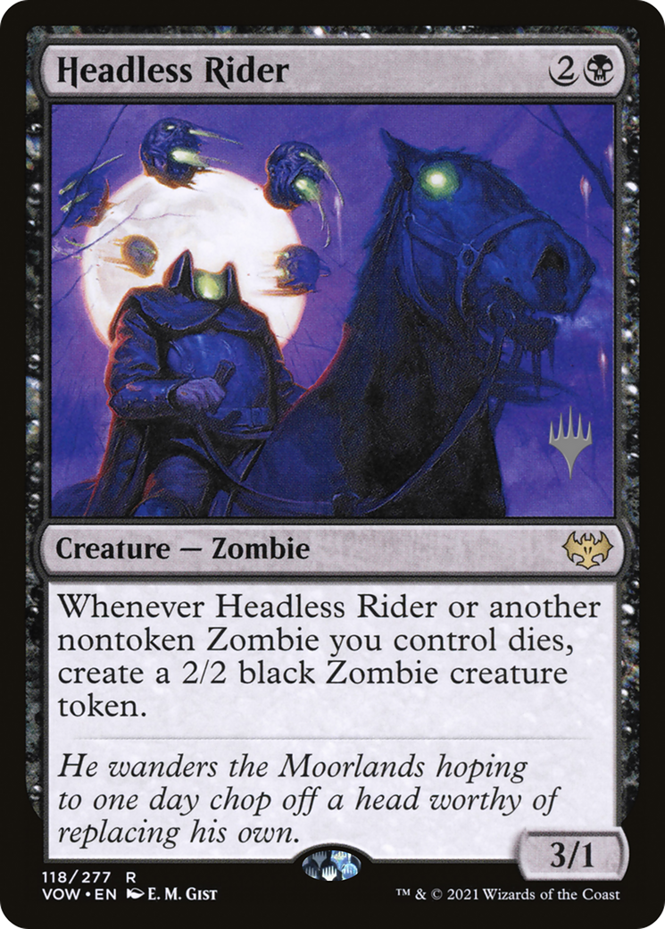 Headless Rider (PVOW-118P) - Innistrad: Crimson Vow Promos Foil