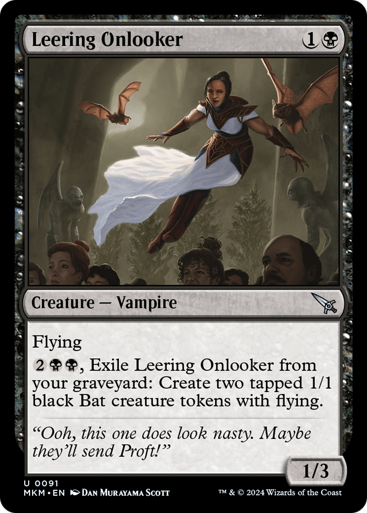 Leering Onlooker  (MKM-091) - Murders at Karlov Manor