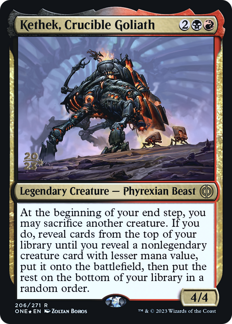 Kethek, Crucible Goliath (PONE-206S) - Phyrexia: All Will Be One Promos Foil