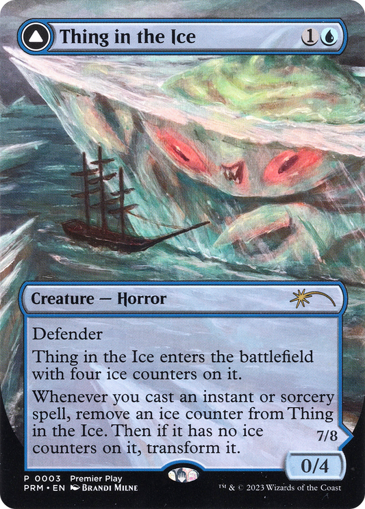 Thing in the Ice // Awoken Horror (PR23-003) - Regional Championship Qualifiers 2023: (convertdfc) (Borderless)