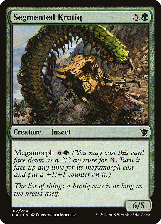 Segmented Krotiq (DTK-202) - Dragons of Tarkir