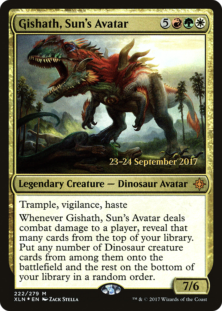 Gishath, Sun's Avatar (PXLN-222S) - Ixalan Promos Foil