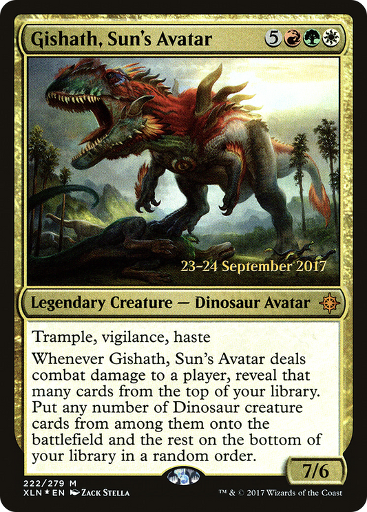 Gishath, Sun's Avatar (PXLN-222S) - Ixalan Promos Foil