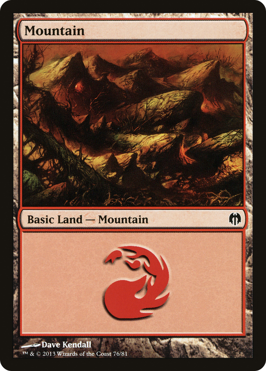 Mountain (DDL-076) - Duel Decks: Heroes vs. Monsters