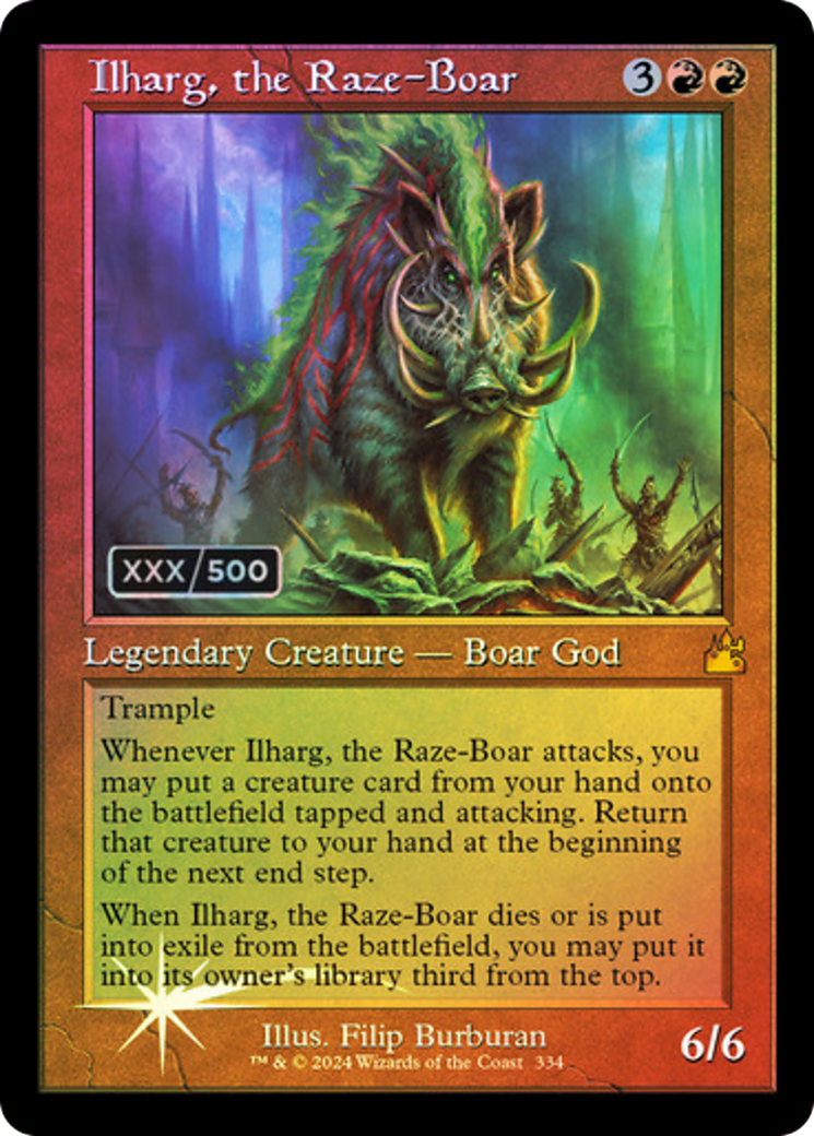 Ilharg, the Raze-Boar (RVR-334Z) - Ravnica Remastered Foil