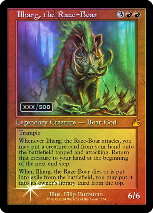 Ilharg, the Raze-Boar (RVR-334Z) - Ravnica Remastered Foil