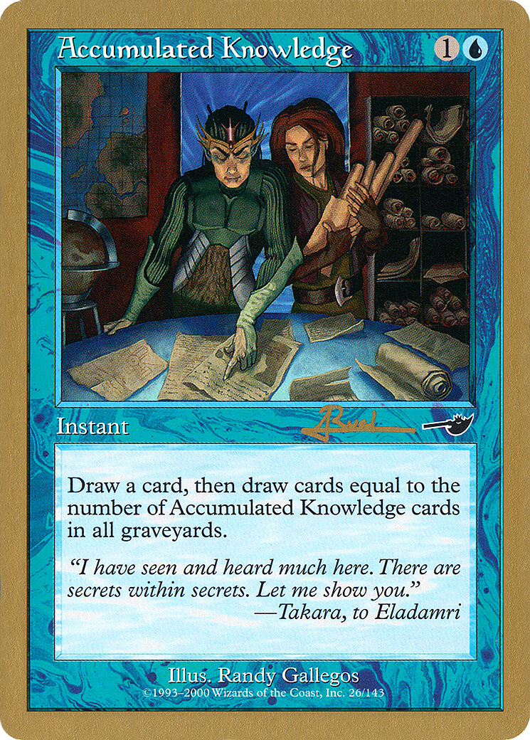 Accumulated Knowledge (WC01-AR26) - World Championship Decks 2001