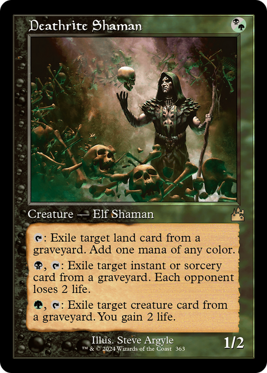 Deathrite Shaman (Retro Frame) (RVR-363) - Ravnica Remastered Foil
