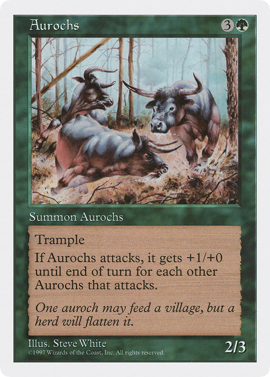 Aurochs (5ED-279) - Fifth Edition