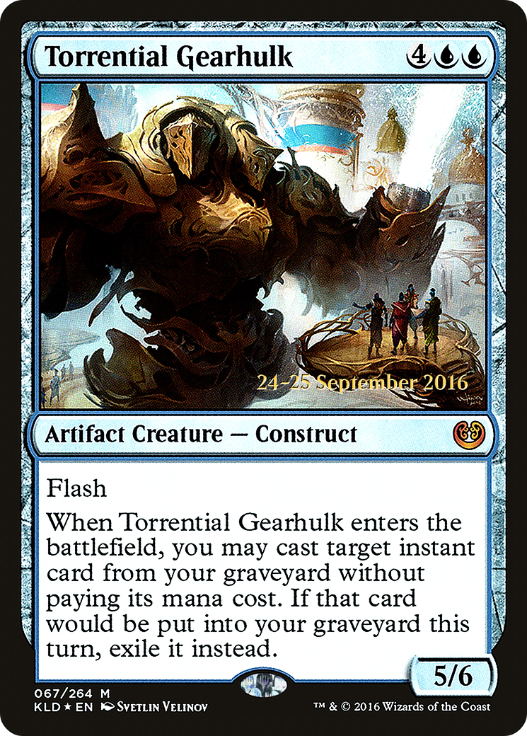 Torrential Gearhulk (PRE-67S) - Kaladesh Promos (Prerelease) Foil
