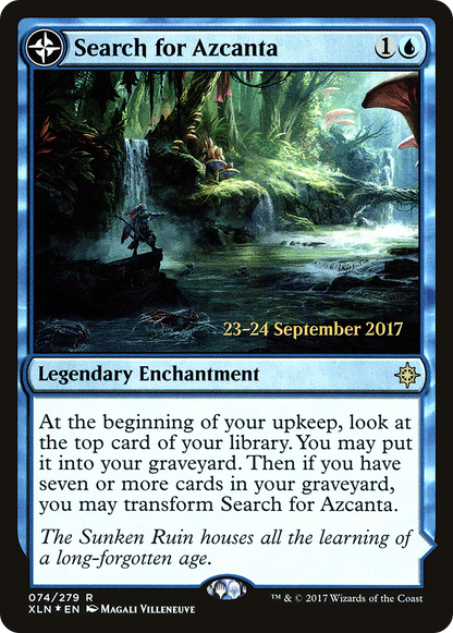 Search for Azcanta // Azcanta, the Sunken Ruin (PXLN-74S) - Ixalan Promos: (compasslanddfc) Foil