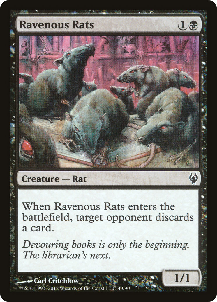 Ravenous Rats (DDJ-049) - Duel Decks: Izzet vs. Golgari