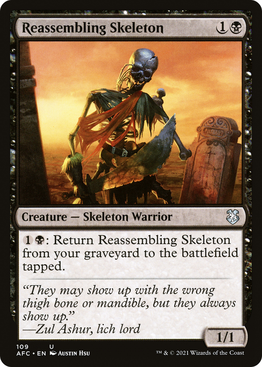 Reassembling Skeleton (AFC-109) - Forgotten Realms Commander