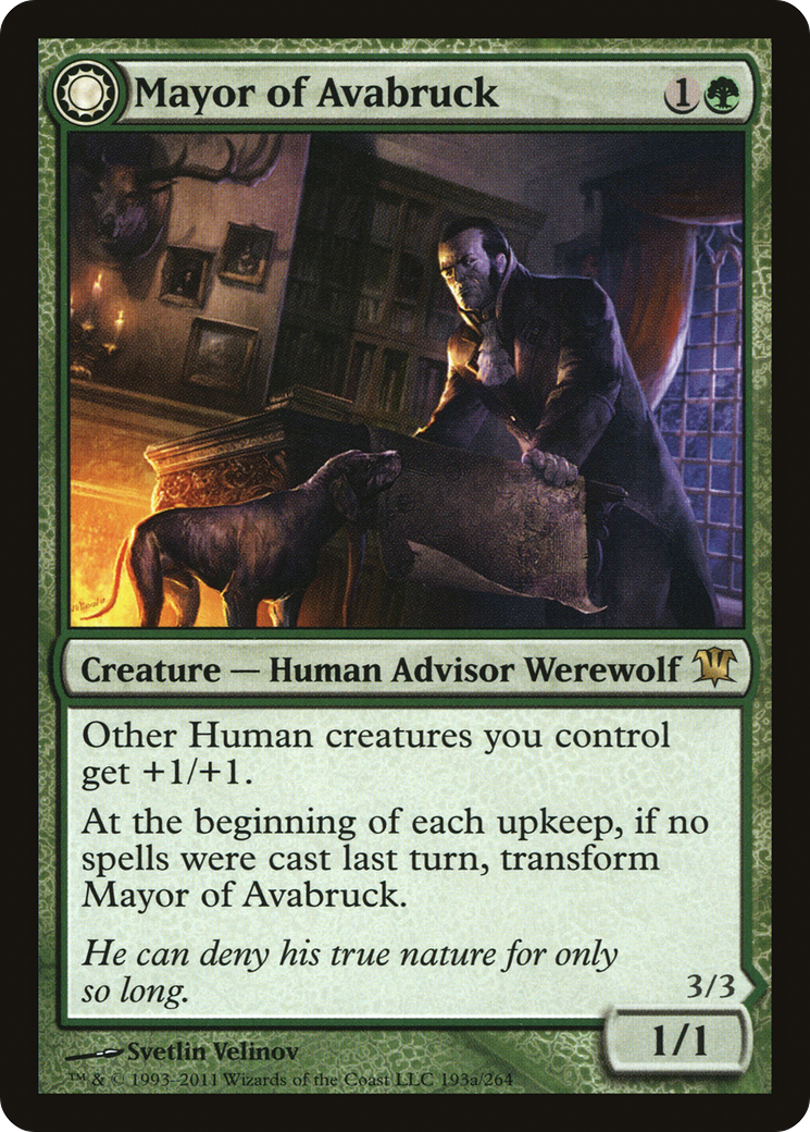 Mayor of Avabruck  (ISD-193) - Innistrad: (Double Faced Transform) Foil