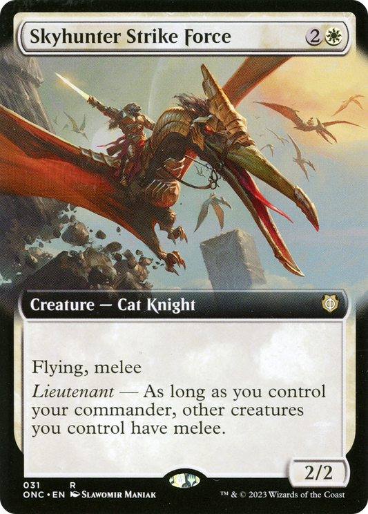 Skyhunter Strike Force (ONC-031) - Phyrexia: All Will Be One Commander: (Extended Art)