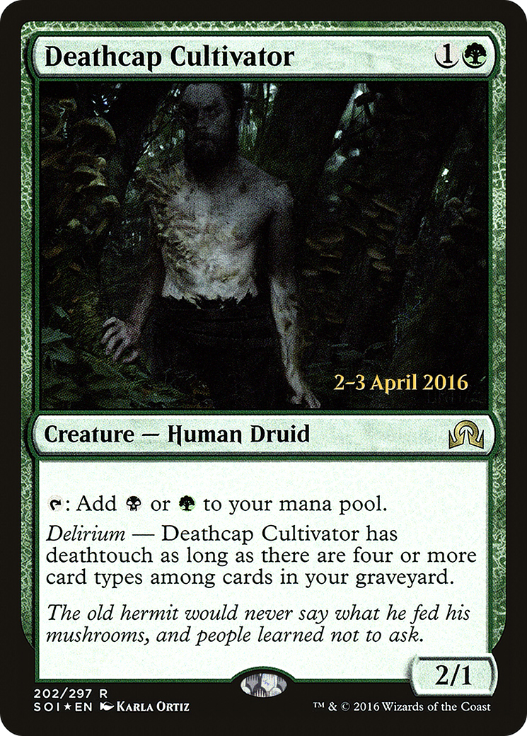 Deathcap Cultivator (PRE-202S) - Shadows over Innistrad Promos (Prerelease) Foil