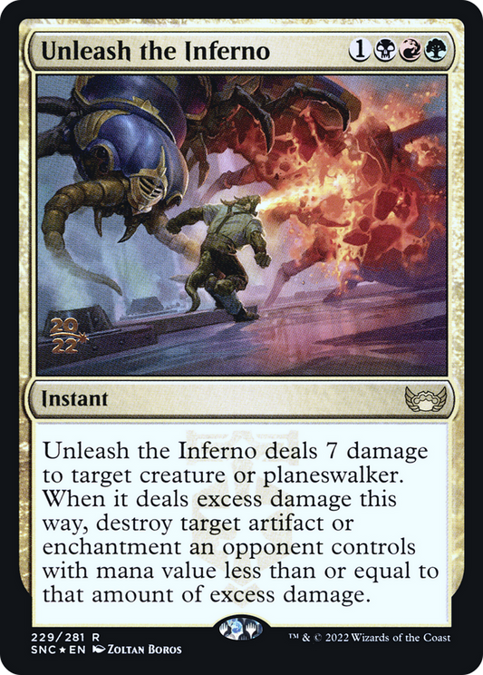 Unleash the Inferno (PSNC-229S) - Streets of New Capenna Promos Foil