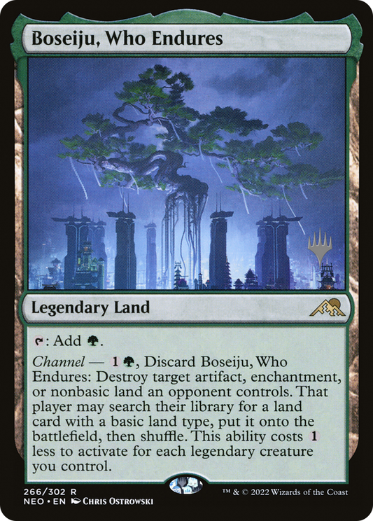 Boseiju, Who Endures (PPNEO-266) - Kamigawa: Neon Dynasty Promos Foil (Promo Pack)