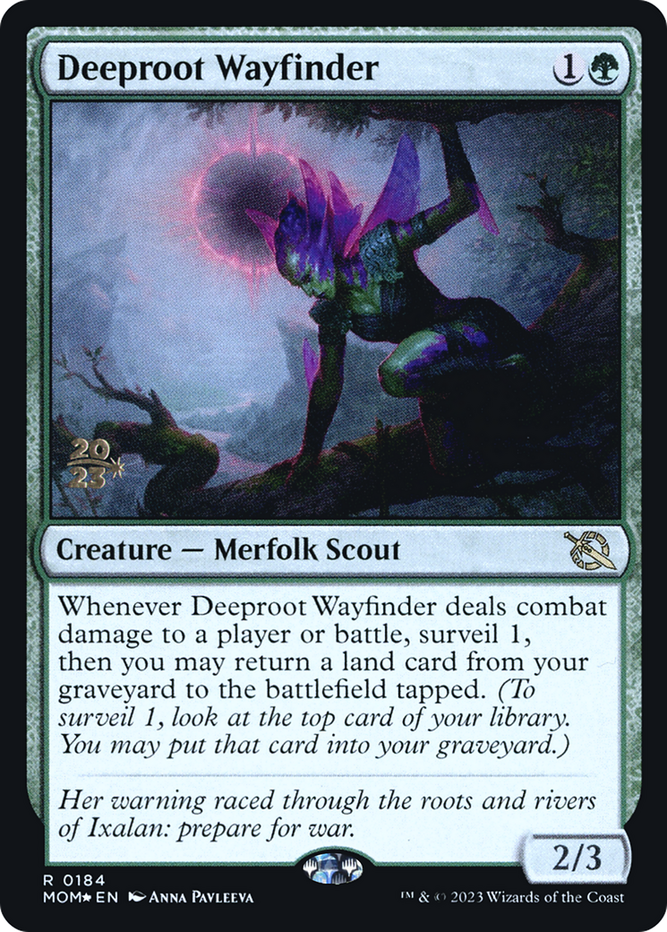 Deeproot Wayfinder (PRE-184S) - March of the Machine Promos (Prerelease) Foil