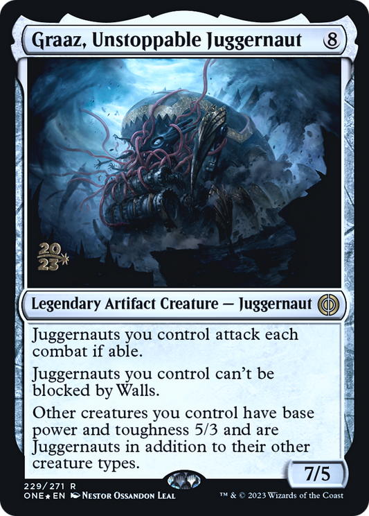 Graaz, Unstoppable Juggernaut (PONE-229S) - Phyrexia: All Will Be One Promos Foil