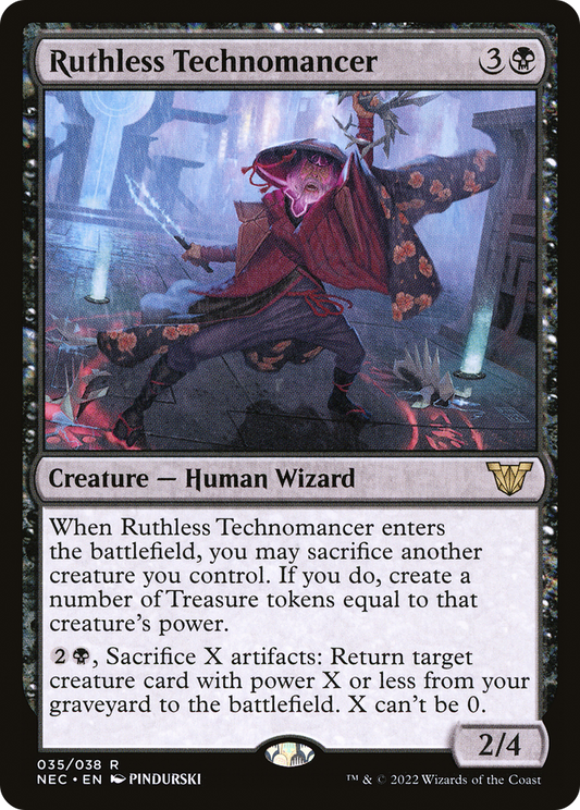 Ruthless Technomancer (NEC-035) - Neon Dynasty Commander Foil