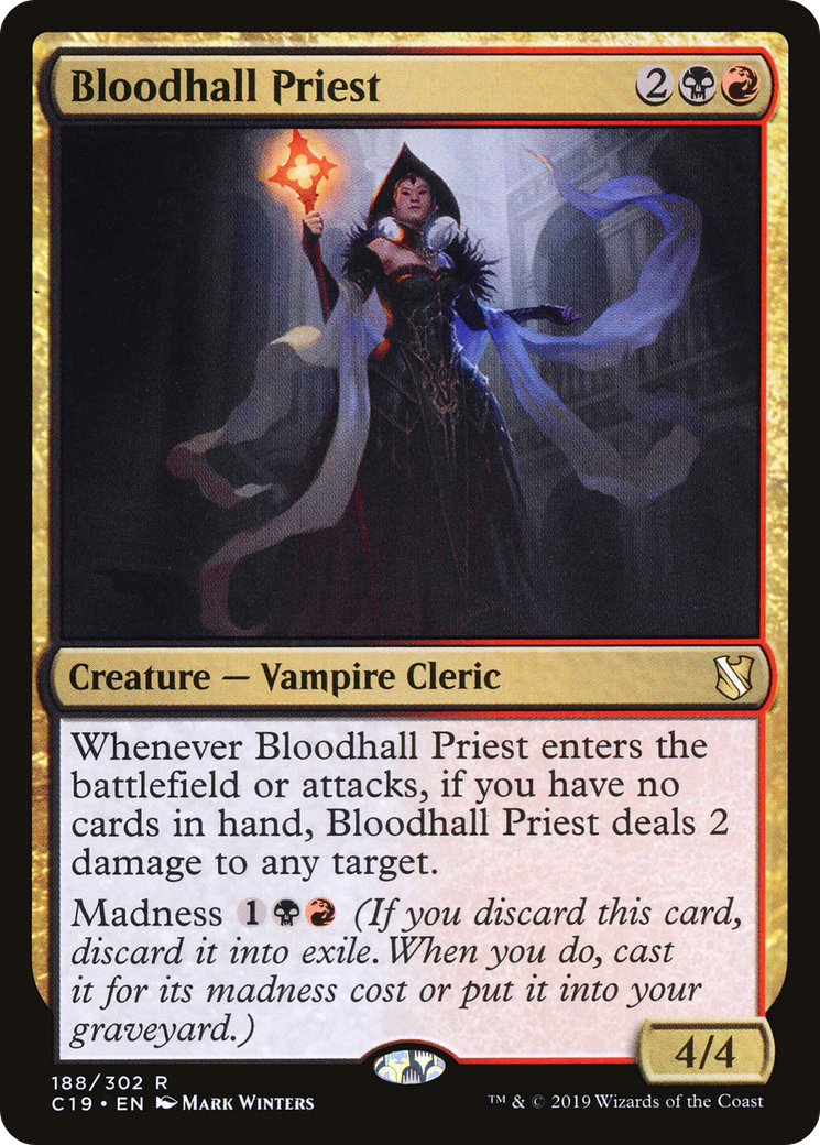 Bloodhall Priest (C19-188) - Commander 2019