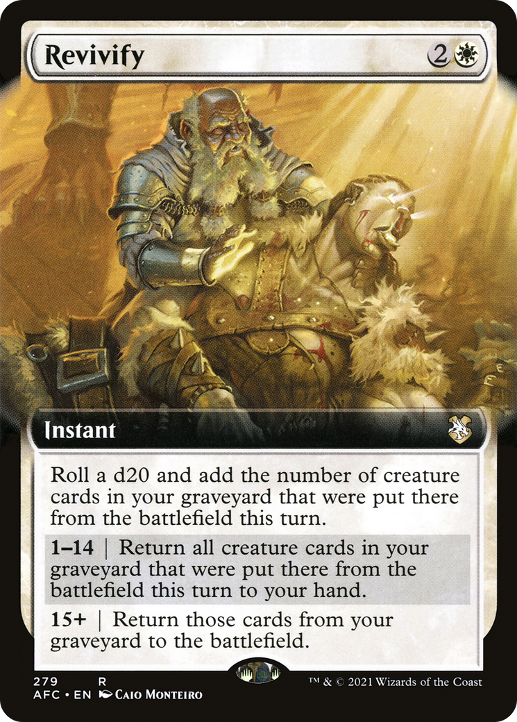 Revivify (AFC-279) - Forgotten Realms Commander: (Extended Art)