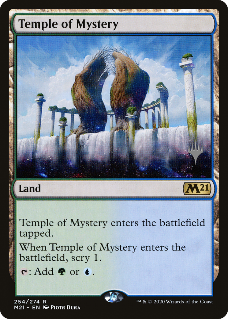 Temple of Mystery (PM21-254P) - Core Set 2021 Promos Foil